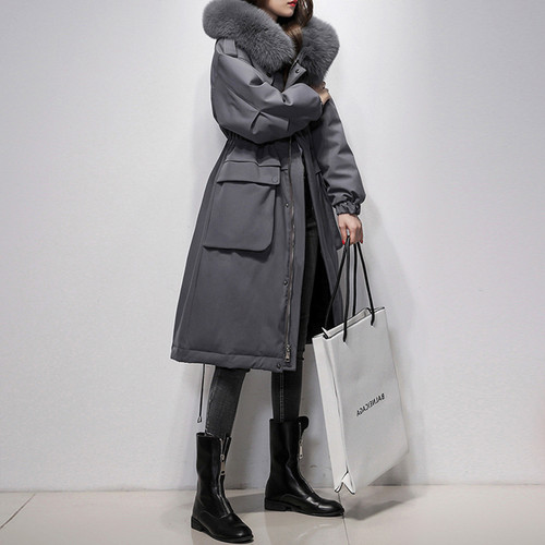 Parker Big Fur Collar Down Jacket Women Q119-CJYD2629325