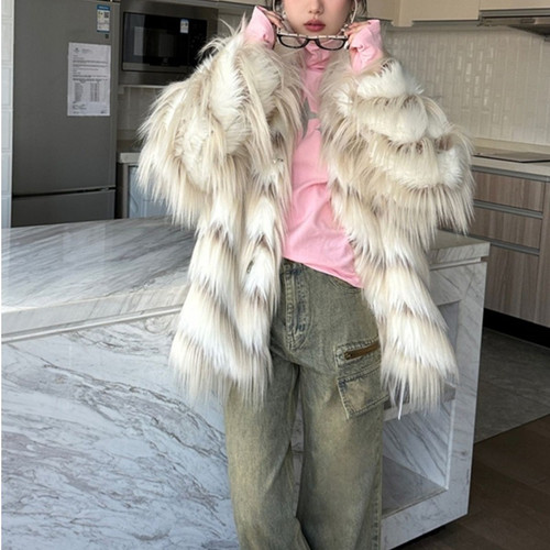 Fashion Retro Long Wool Top Thick Loose Q119-CJYD1906559