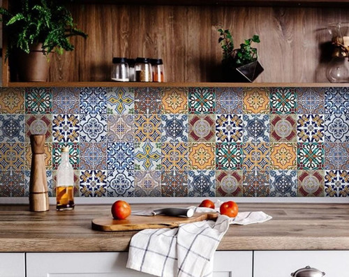 7" X 7" Addina Mutli Mosaic Peel and Stick Tiles N270-400383