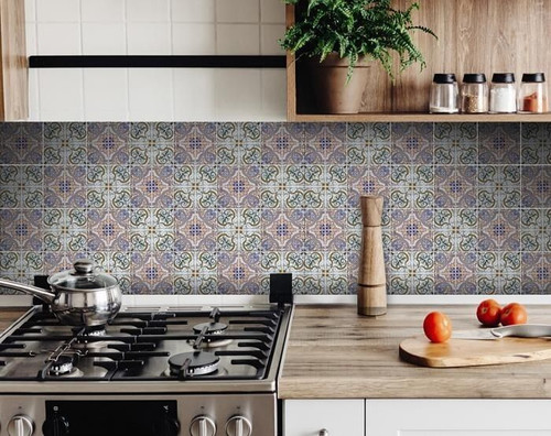 5" X 5" Muted Pastel Kyla Peel And Stick Tiles N270-400141