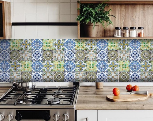 8" X 8" Cana Multi Mosaic Peel and Stick Tiles N270-400324