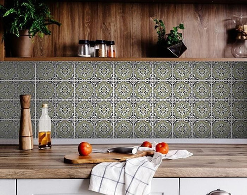 7" X 7" Vintage Aegean Removable Peel and Stick Tiles N270-400208