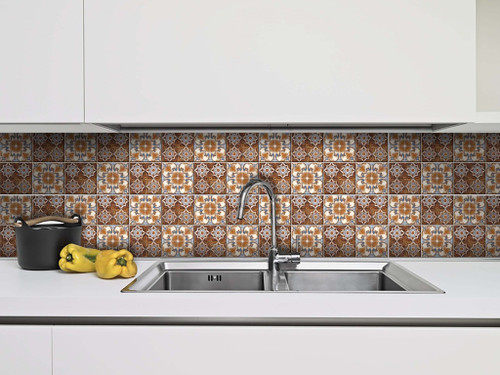 6" X 6" Bella Terra Peel And Stick Removable Tiles N270-400157