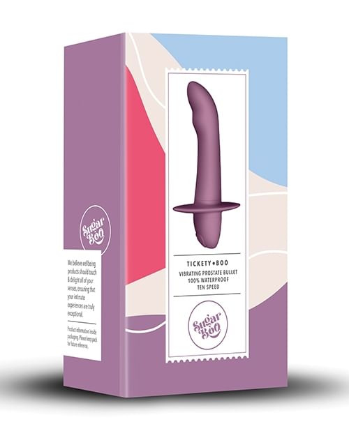 SugarBoo Tickety Boo Vibrating Prostate Bullet - Mauve X615-RK-10QUESTTBOO