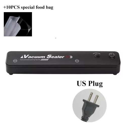 Color: Silver Gray, Voltage: 220V - Electric Vacuum Sealer Machine Dry/Wet Food Packaging Seal To K F640-12000043219576427