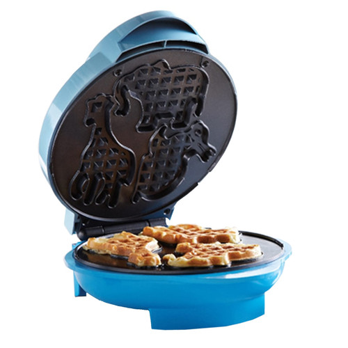 Brentwood Animal Shaped Waffle Maker in Blue D970-TS-253