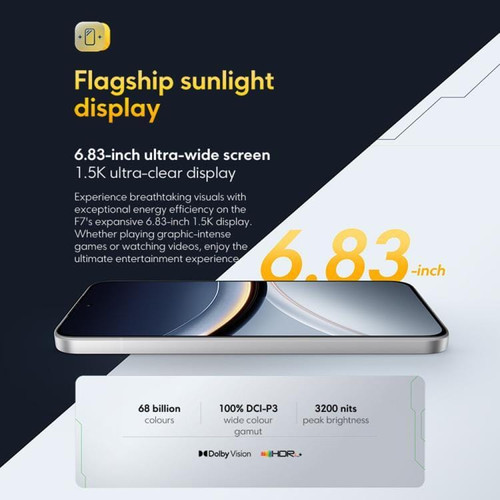 [HK Warehouse] Xiaomi POCO F7 Global, 12GB+256GB, In-screen Fingerprint, 6.83 inch Xiaomi HyperOS 2 D783-MPH3012B