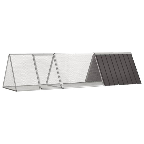 Rabbit Cage Anthracite Galvanized Steel Large Durable A949-3106446