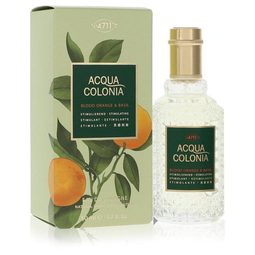 4711 Acqua Colonia Blood Orange & Basil by 4711 Eau De Cologne Spray (Unisex) 1.7 oz (Women) V728-557819