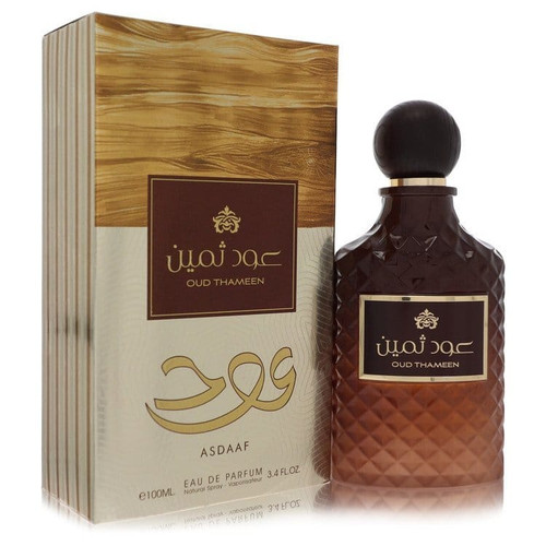 Lattafa Asdaaf Oud Thameen by Lattafa Eau De Parfum Spray (Unisex) 3.4 oz (Men) V728-567088