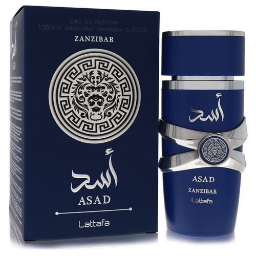 Lattafa Asad Zanzibar by Lattafa Eau De Parfum Spray 3.4 oz (Men) V728-565935
