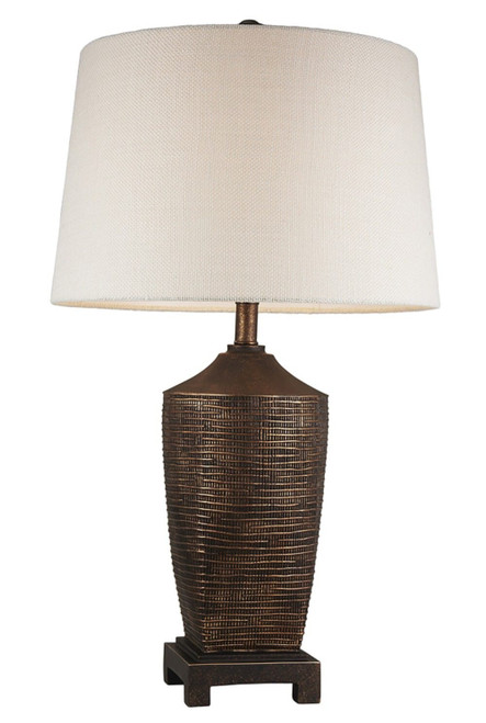 Fantastic Rustic Ribbed Bronze Table Lamp N270-468648