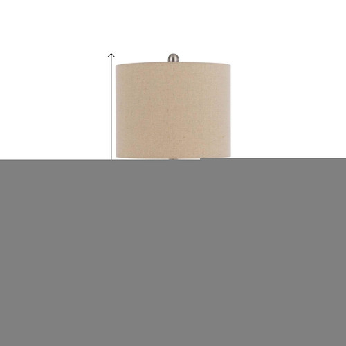 26" Brown Mason Jar Table Lamp With Brown Drum Shade N270-524774