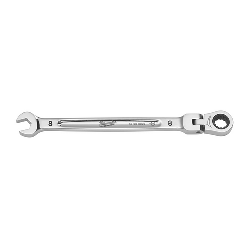 Milwaukee Tool 8mm Flex Head Ratcheting Combination Wrench T398-MLW45-96-9608