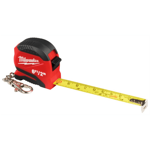 Milwaukee Tool 6ft/2m Keychain Tape Measure T398-MLW48-22-1706