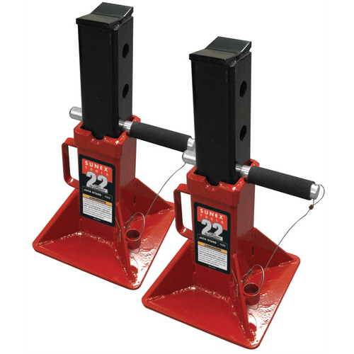 SUNEX 22-Ton Pin Type Jack Stands (Pair) T398-SUN1522A
