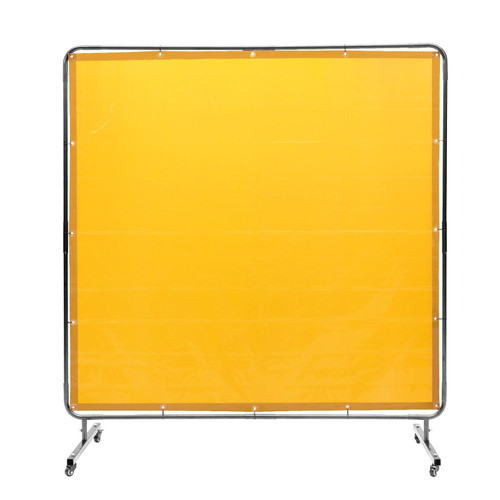 Welding Screen with Frame, 6' x 6' Welding Curtain Screen, Flame-Resistant Vinyl Welding Protection E415-DMSHJPF6X6YCWE2S4V0