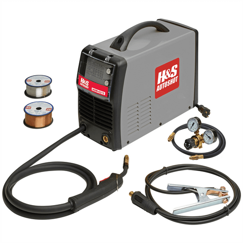 H&S AutoShot HSW-6213 MIG Welder 130 Amp Inverter with Infintely Variable Power and Wire Speed (115 T398-HSW6213