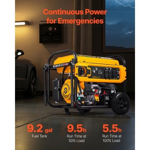 Portable Generator, Gasoline 13500W Peak Watt & LPG 12000W Peak Watt Dual Fuel Generator, Home Back E415-BXSFDJSRLKYLNWTU0001V5