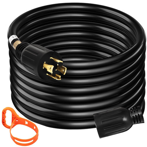 Generator Extension Cord 40 Foot 10 Gauge Extension Wire 30 Amp SJTW Cable E415-FDJYCX40FT30A0001V1