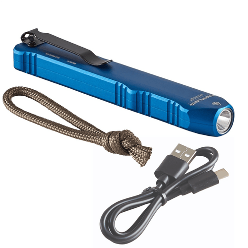 Streamlight Wedge Rechargeable EDC 300 Lumen Flashlight with 1000 Lumen Thro mode - Blue T398-STL88817
