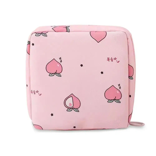 Color: Brown - Girl Napkin Credit Card Holder Headphone Case Coin Clip Sanitary Bag Change Purse Ta F640-12000042129576362