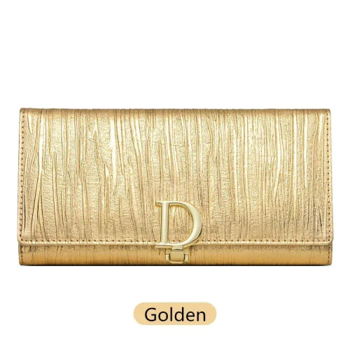 Color: Beige - 2025 Design Women Long Wallets Fashion Long Phone Purse Luxury Genuine Leather Ladie F640-12000048662321813