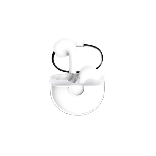 Color: WHITE - Clear Top Bluetooth Earphone With Charger K290-43749500715281