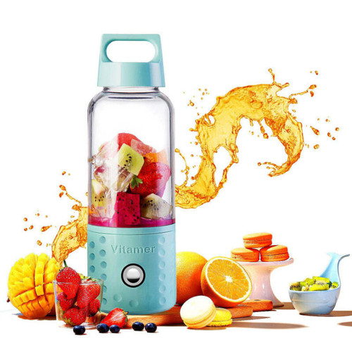 Color: BLUE - Power Juicer With USB Make Unique Sweet Blends Safely and Quickly HSM K290-15536529408035
