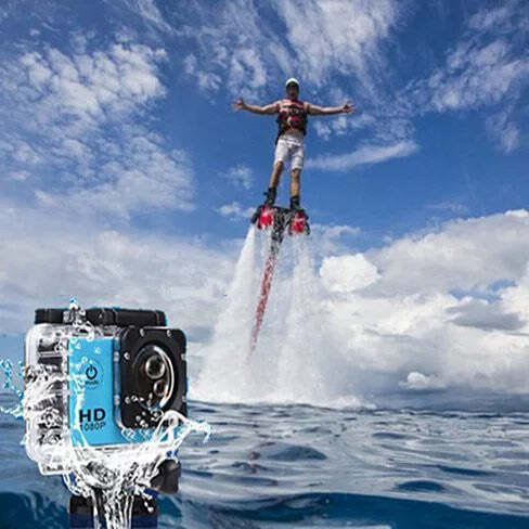Color: White - All PRO Action Sports Camera With 1080P HD And WiFi 18 PCS Of Accessory Included K290-1277403116