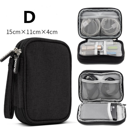 Color: Black, style: D - Data line receiving package multi-function digital receiving bag headset h Q119-CJBHNSNS02265-Black-D