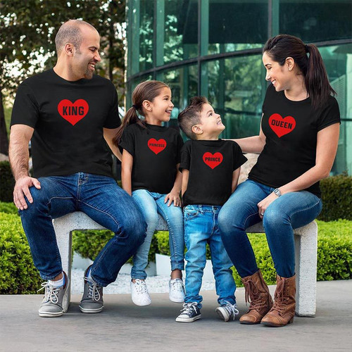 Color: Black, Size: Mom 3XL - New European And American Spring And Summer Round Neck Parent-child W Q119-CJTZ116388235IR