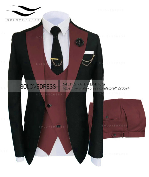 Color: WHITE, Size: S - ( Jacket + Vest + Pants )Suits for Mens 2024 Casual Business Suit High-end  F640-12000029465885065