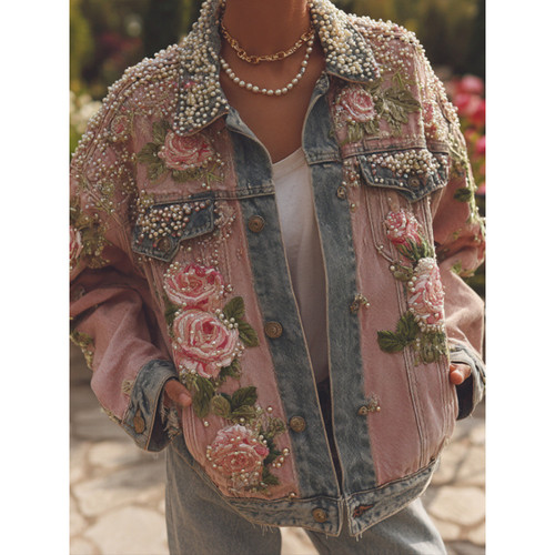 Color: SJWWTJK01091914, Size: M - 3D Digital Print Fashionable High-Street Denim Jacket Q119-CJYD271795793OL