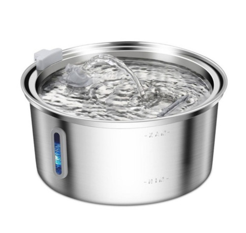 Color: Round Band Bar Window, style: UK - All Stainless Steel Pet Water Dispenser Round Runway Type Q119-CJTS271696130DW