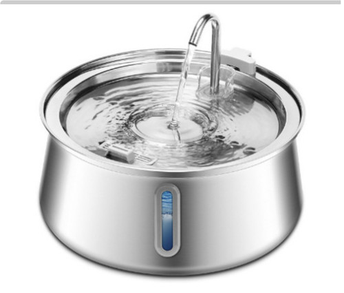 Color: 4L Water Drop Faucet Window, style: US - All Stainless Steel Pet Water Dispenser Round Runwa Q119-CJTS271696103CX