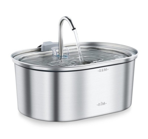 Color: Runway Faucet, style: US - All Stainless Steel Pet Water Dispenser Round Runway Type Large C Q119-CJTS271696147UF