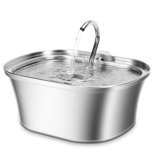 Color: Pirate Gooseneck, style: US - All Stainless Steel Pet Water Dispenser Round Runway Type Larg Q119-CJTS271696121UF