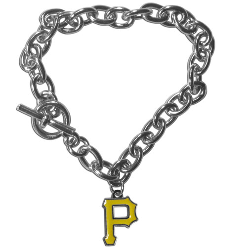 Pittsburgh Pirates Bracelet Chain Link Style CO Z157-5460336937