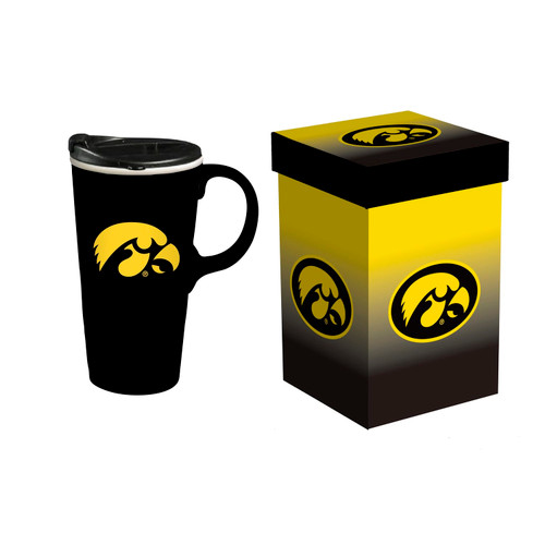 Iowa Hawkeyes Drink 17oz Travel Latte Boxed Z157-194680815
