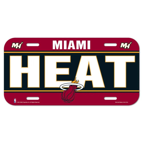 Miami Heat License Plate Plastic Z157-3208584441