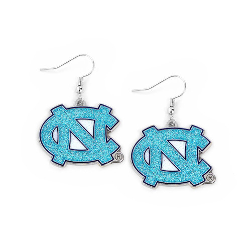 North Carolina Tar Heels Earrings Glitter Dazzle Z157-6326402531