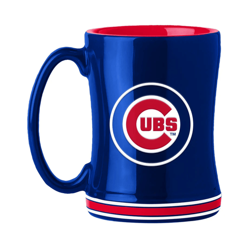 Chicago Cubs Coffee Mug 14oz Sculpted Relief Team Color Z157-629333922