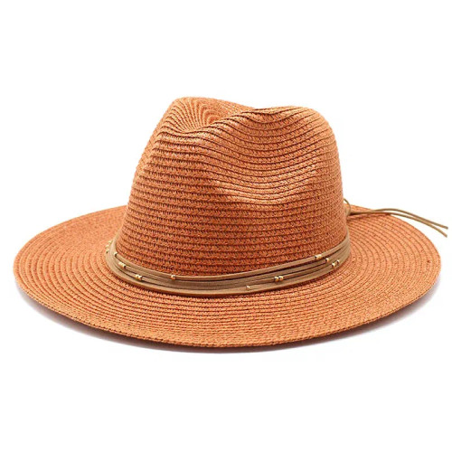 Color: MULTI, Size: L - Big Size 60CM New Straw Hat 7cm Brim Summer Cooling Beach Sun Hat Outdoor P F640-12000031361900245