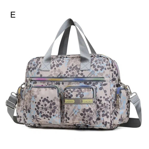 Color: Brown - Casual Large Capacity Women's Travel Bags Easy to Carry Sports Gym Bag Overnight Sho F640-12000043199580226