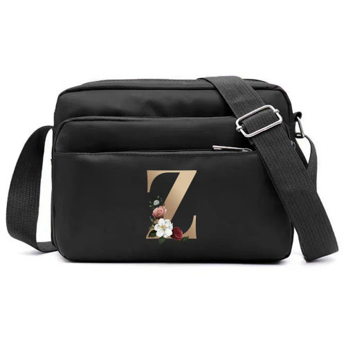 Color: Dark Khaki - New Fashion Multi-layer Travel Leisure Simple Storage Bag Black Gold Letter Ser F640-12000038175142872