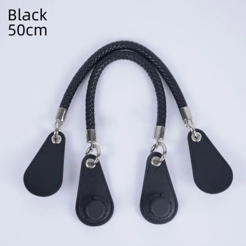 Color: Beige, Ships From: CHINA - 2025 Obag PU Woven braided leather Rope Handles strap belt for O  F640-12000038688379167