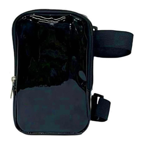 Color: black - Women's Holographic Thigh Bag Adjustables Straps Waist Pouch For Outdoor Waterproof  F640-12000040109378527