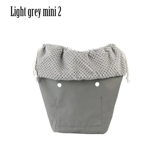 Color: DEEP BLUE - 2025 Winter O Bag Large Capacity Classic Mini Plush Fur Furry Organizer Top Draw F640-12000039445396147