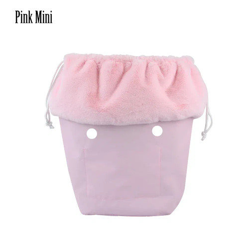 Color: SKY BLUE - 2025 Winter O Bag Large Capacity Classic Mini Plush Fur Furry Organizer Top Draws F640-12000039445396121